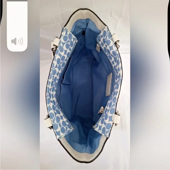 COACH CHELSEA SIGNATURE STRIPE HERITAGE TOTE F15137 - Picture 9 of 12